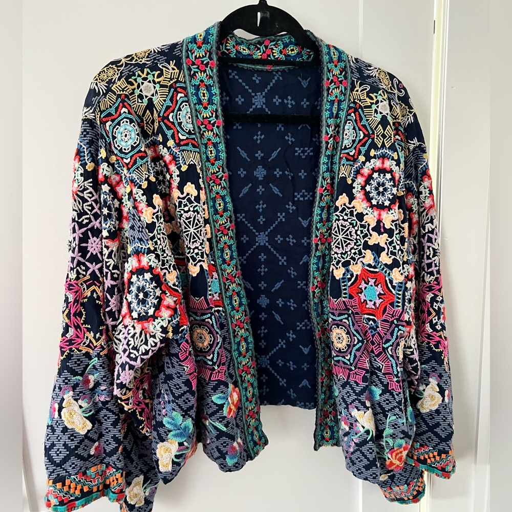 Johnny Was Embroidered Kimono